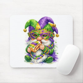 Mardi Gras Gnome Eating King Cake Muismat