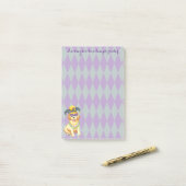 Mardi Gras Golden Retriever Post-it® Notes (Op bureau)