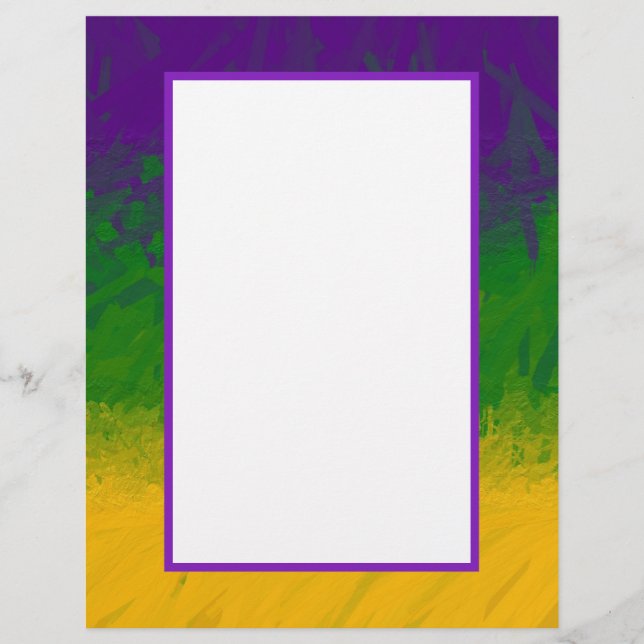 Mardi Gras Gradient Briefhoofd (Voorkant)