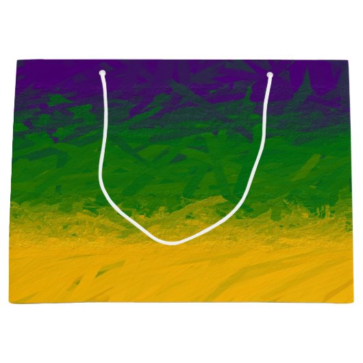 Mardi Gras Gradient Groot Cadeauzakje (Voorkant)