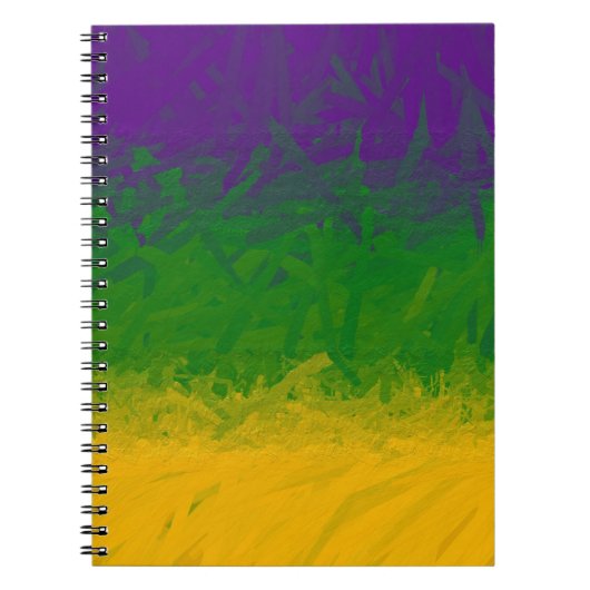 Mardi Gras Gradient Notitieboek (Voorkant)