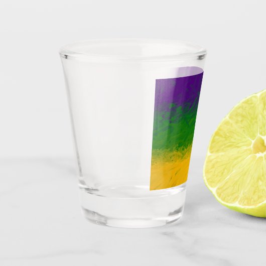 Mardi Gras Gradient Shot Glas (Links)