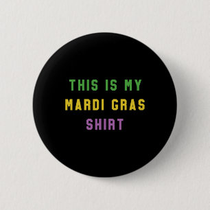 Mardi Gras Grappig Feest Uniek Cadeau Van New Orle Ronde Button 5,7 Cm