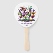 Mardi Gras     Hand Fan Handwaaier (Achterkant)