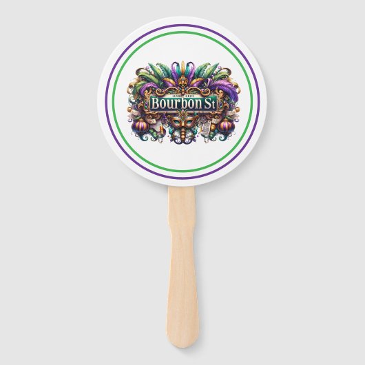 Mardi Gras Handwaaier (Voorkant)