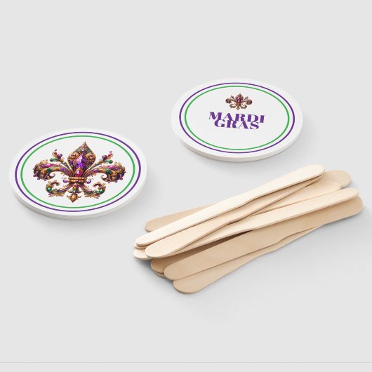 Mardi Gras Handwaaier (Niet-gemonteerd)