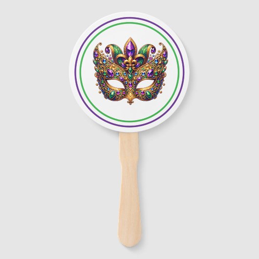 Mardi Gras Handwaaier (Voorkant)