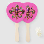 Mardi Gras     Handwaaier (Voorkant en achterkant)