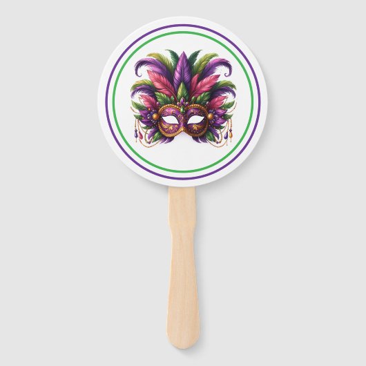 Mardi Gras Handwaaier (Voorkant)