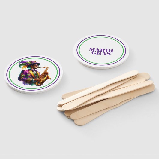 Mardi Gras Handwaaier (Niet-gemonteerd)