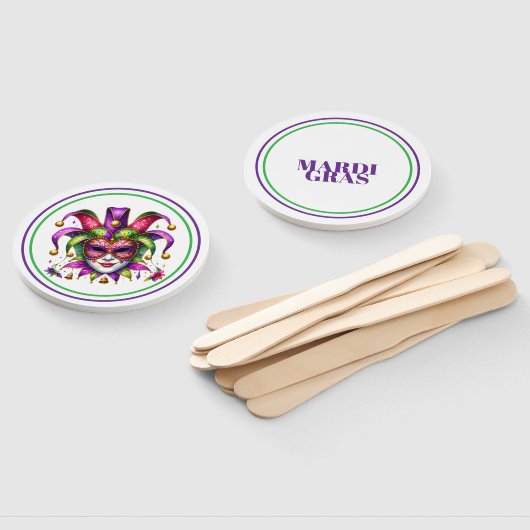 Mardi Gras Handwaaier (Niet-gemonteerd)