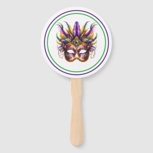 Mardi Gras Handwaaier (Voorkant)