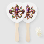 Mardi Gras     Handwaaier (Voorkant en achterkant)