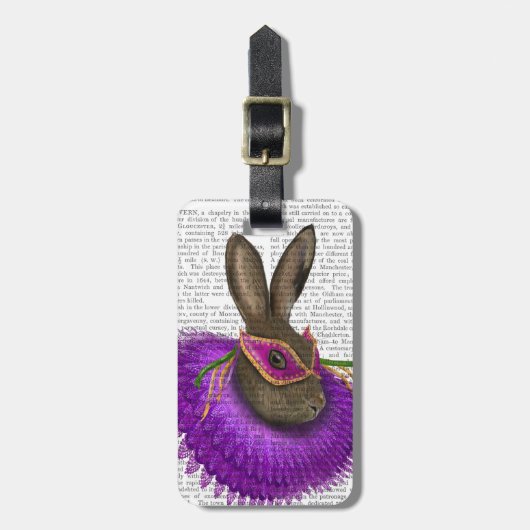 Mardi Gras Hare 2 Bagagelabel (Voorkant verticaal)