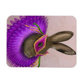 Mardi Gras Hare 4 Magneet (Horizontaal)