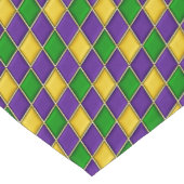 Mardi Gras Harlequin Diamond Pattern Tafelloper (Hoek)