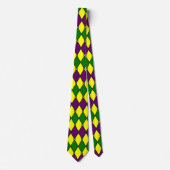 Mardi Gras Harlequin Jester Pattern Stropdas (Voorkant)