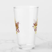 Mardi Gras Harlequin Pattern Glas (Links)