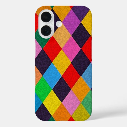 MARDI GRAS HARLEQUIN PATTERN kleurrijke Rhombi Case-Mate iPhone Case (Achterkant)