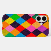 MARDI GRAS HARLEQUIN PATTERN kleurrijke Rhombi Case-Mate iPhone Case (Achterkant (horizontaal))