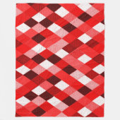 MARDI GRAS HARLEQUIN PATTERN Rood roze Rhombi Fleece Deken (Voorkant)