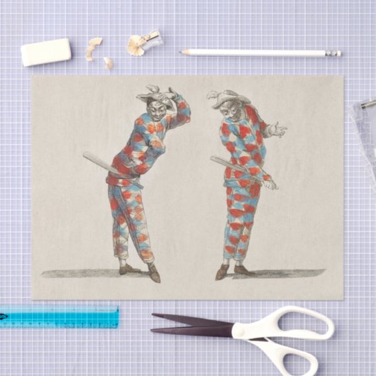 Mardi Gras Harlequins Tissuepapier (Craft)