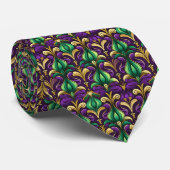 Mardi Gras heren stropdas (Opgerold)