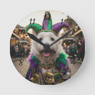 Mardi Gras Hond Jester Kostuum Ronde Klok