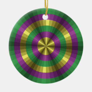 Mardi Gras Illusie Ornament