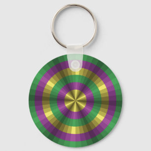 Mardi Gras Illusie Sleutelhanger