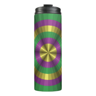Mardi Gras Illusion Thermal Tumbler Thermosbeker