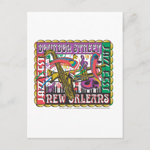 Mardi Gras in New Orleans Briefkaart