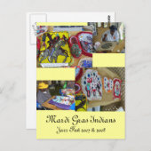 Mardi Gras Indiens & Costumes - Carte postale (Devant / Derrière)