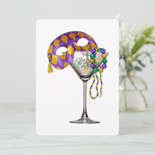 Mardi Gras - Invitation Cocktail Party (Debout devant)