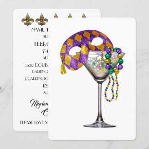Mardi Gras - Invitation Cocktail Party