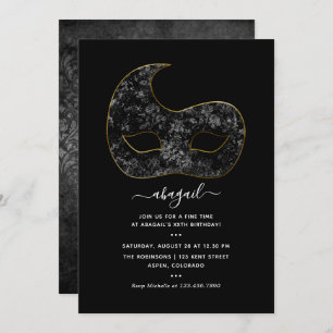 Mardi Gras Invitation de fête d'anniversaire