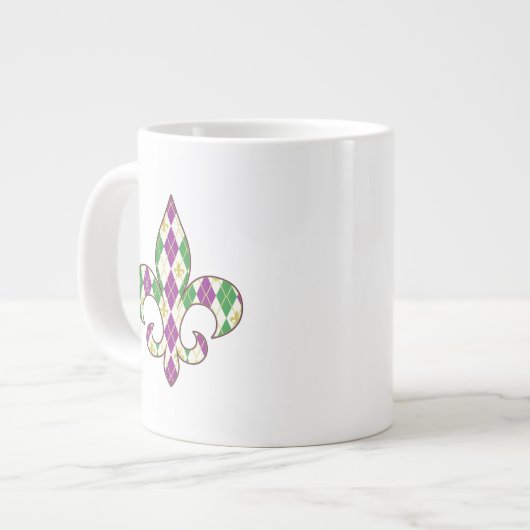 Mardi Gras Jacquard Spécialité Mug (Devant gauche)