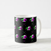 Mardi Gras Jester Hat Pattern Mug (Devant droit)