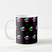 Mardi Gras Jester Hat Pattern Mug (Gauche)