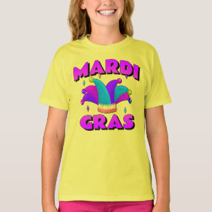 Mardi Gras Jester Pet Kinder Shirt