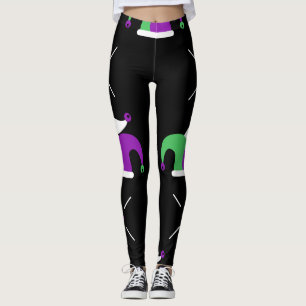 Mardi Gras Jester Pet Leggings