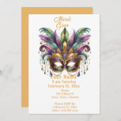 Mardi Gras Kaart (Voorkant / Achterkant)