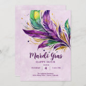 Mardi Gras Kaart (Voorkant / Achterkant)