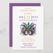 Mardi Gras Kaart (Voorkant / Achterkant)