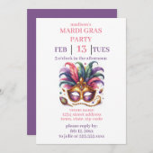 Mardi Gras Kaart (Voorkant / Achterkant)