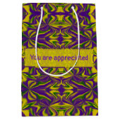 Mardi Gras Kaleidoscope Medium Cadeauzakje (Voorkant)