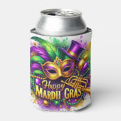 Mardi Gras kan decor Blikjeskoeler (Blikje Voorkant)