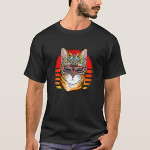 Mardi Gras kat Carnaval Masker Kat T-shirt