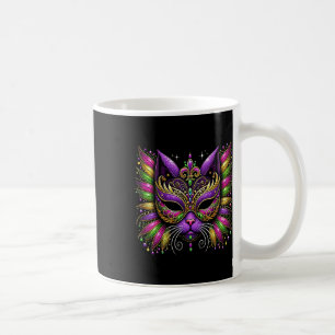 Mardi Gras Kat Masker New Orleans Vrouwen Kinderen Koffiemok