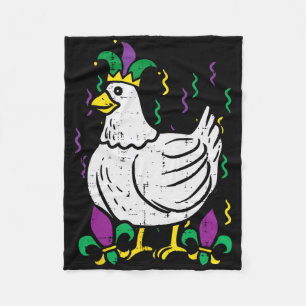 Mardi Gras Kip Grappig Outfit Boeren Mannen Vrouwe Fleece Deken